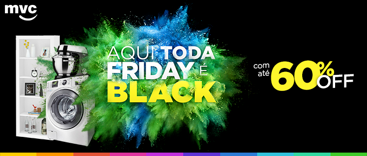 Aqui toda Friday é black - Painel divulgador