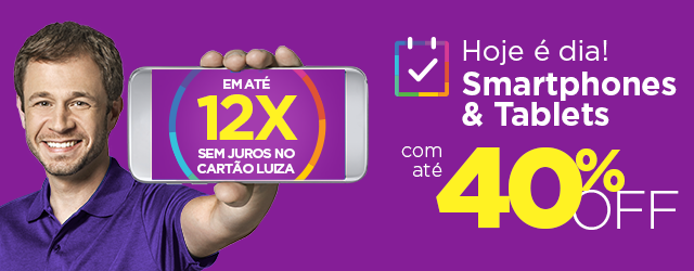 Telefonia e Tablets com até 40% OFF!