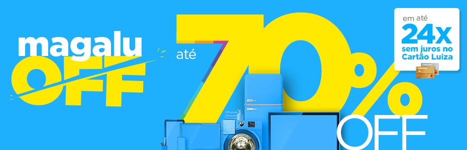 Aproveite produtos com até 70% OFF. :D